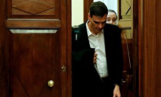 Sánchez en su última investidura en el Congreso |  EFE