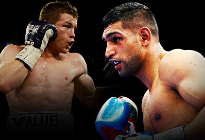 Amir Khan contra Canelo Álvarez. | Twitter