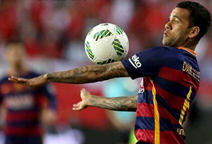 Dani Alves, durante una final de la Copa del Rey contra el Sevilla. | Cordon Press