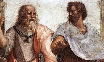 Platón y Aristóteles en el fresco 'La escuela de Atenas' |  Archivo