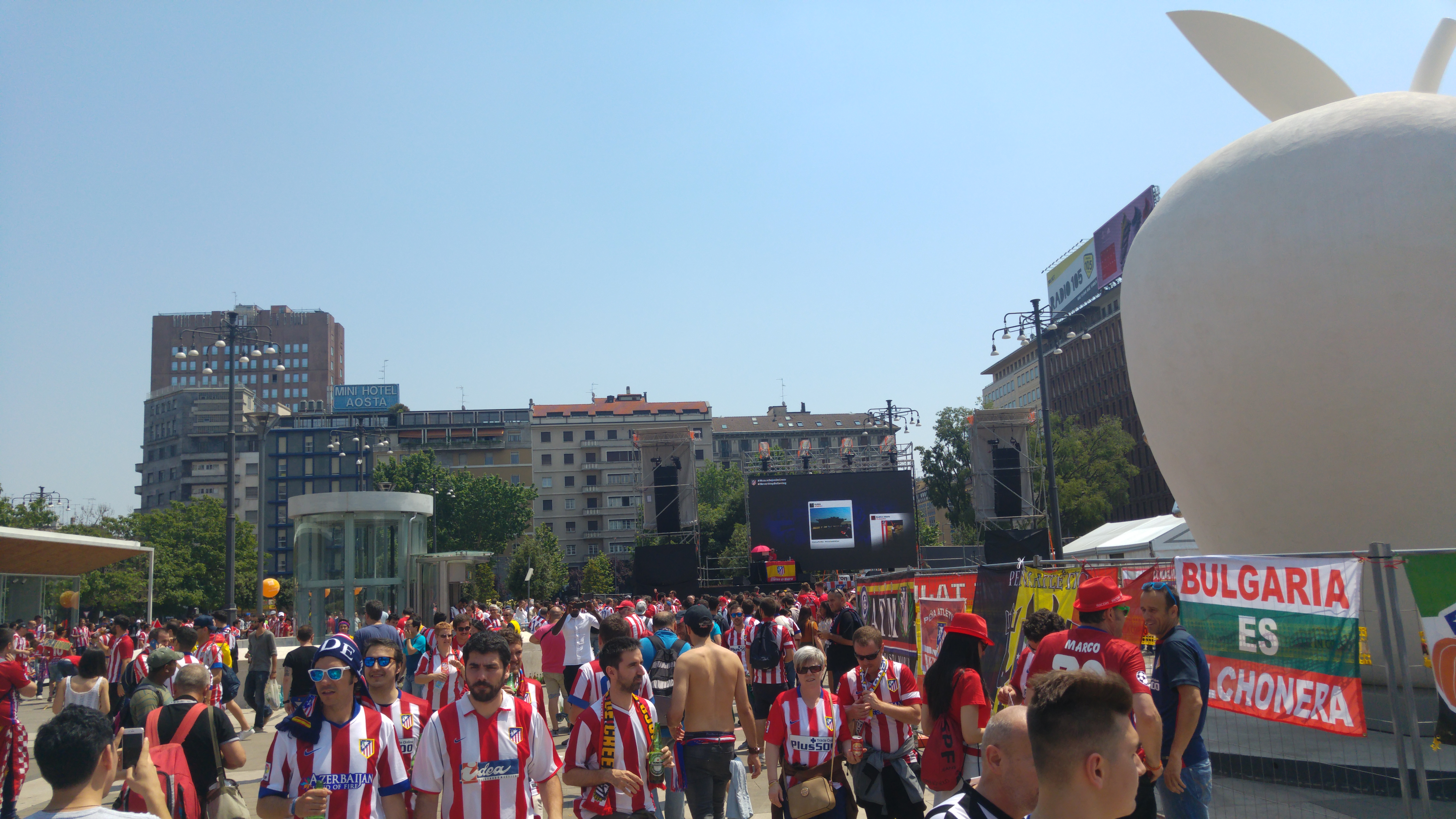 Fan Zone del Atlético de Madrid. | DV