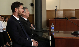 Leo Messi durante el juicio. |  EFE