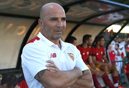 Jorge Sampaoli, en un partido con el Sevilla. | EFE/Archivo