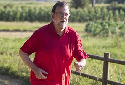Rajoy, haciendo deporte, en una foto de archivo. | EFE