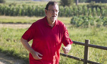 Rajoy, haciendo deporte, en una foto de archivo. | EFE