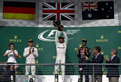 Hamilton, Rosberg y Ricciardo en el podio de Austin | EFE