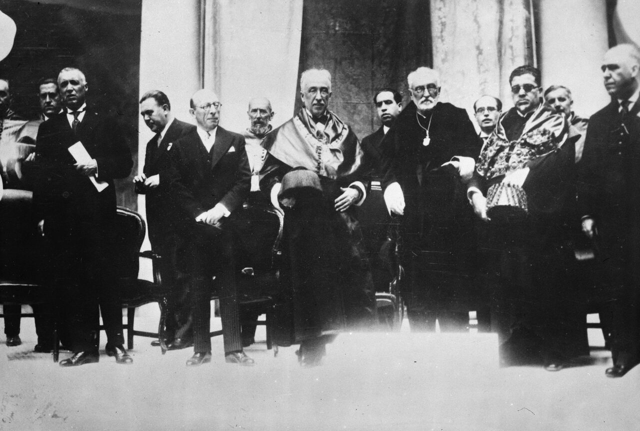 Miguel de Unamuno, en la Universidad de Salamanca |  Cordon Press