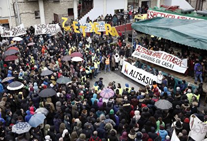Manifestación de apoyo a los agresores de Alsasua |  EFE