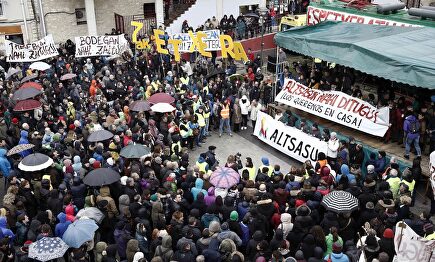 Manifestación de apoyo a los agresores de Alsasua |  EFE