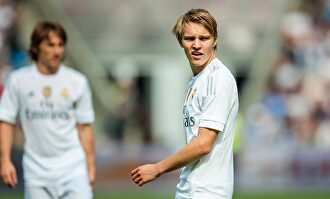 Martin Odegaard, durante un encuentro con el Real Madrid. |  Cordon Press