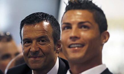 Jorge Mendes y Cristiano Ronaldo |  EFE