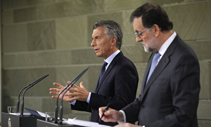 Rajoy y Macri en una imagen de archivo. |  EFE