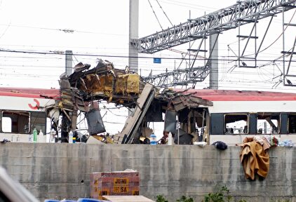 Desguace de uno de los trenes del 11-M. | Cordon Press