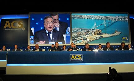 Florentino Pérez, presidente de ACS, en la Junta de Accionistas |  Europa Press