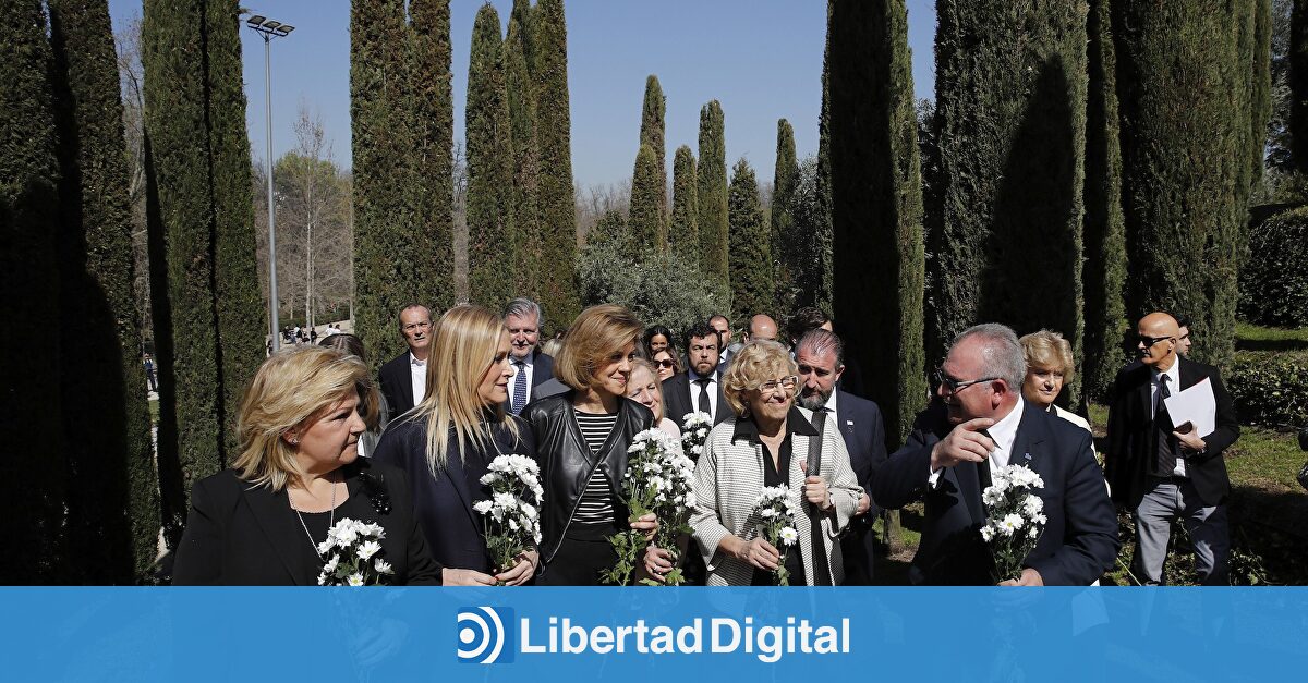 Operación Respeto Carmena pinta de verde el Bosque del Recuerdo del 11