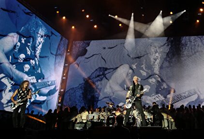 Metallica, durante un concierto. |  Cordon Press