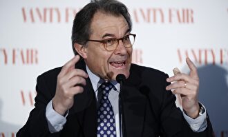 El expresidente catalán, Artur Mas, en un desayuno informativo en Madrid |  EFE