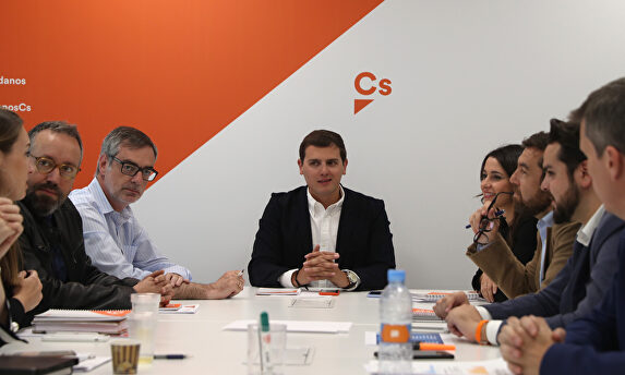 La Ejecutiva de Ciudadanos, reunida este martes en Madrid. | EFE