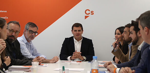 La Ejecutiva de Ciudadanos, reunida este martes en Madrid. | EFE