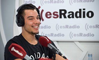 Willy Hernangómez, en una visita a esRadio. | D.A./esRadio