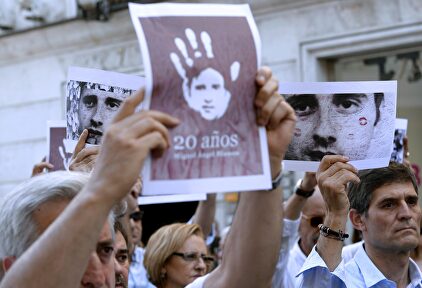 Homenaje a Miguel Ángel Blanco, a los 20 años de su asesinato. | EFE