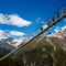 Puente de Europa (Zermatt y Grächen, Suiza)El puente forma parte de una ruta de senderismo entre las ciudades de Zermatt y Grachen, con vistas al legendario monte Cervino.