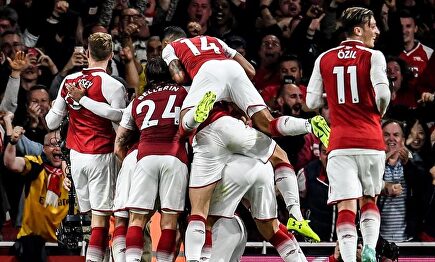 El Arsenal celebra un gol en la Premier League |  EFE
