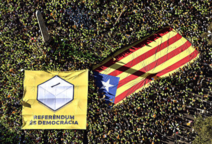 Manifestación del 11 de Septiembre de 2017. |  EFE