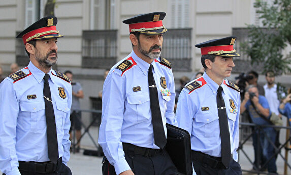 Trapero, llegando a declarar a la Audiencia Nacional. | EFE