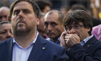 Los supremacistas Oriol Junqueras y Carles Puigdemont |  EFE