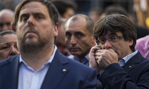 Los supremacistas Oriol Junqueras y Carles Puigdemont |  EFE