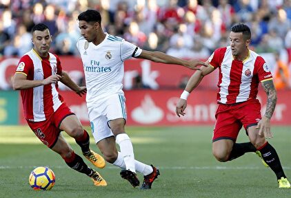 Achraf con el Real Madrid ante el Girona. | EFE
