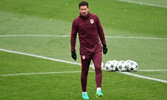 Diego Pablo Simeone dirige un entrenamiento del Atlético de Madrid. | EFE/Archivo