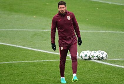 Diego Pablo Simeone dirige un entrenamiento del Atlético de Madrid. | EFE/Archivo