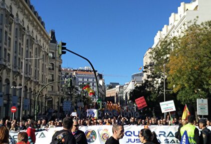 Manifestación por la equiparación salarial. | LD