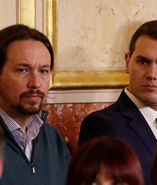 Pablo Iglesias y Albert Rivera en el Congreso. |  EFE