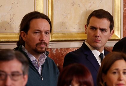 Pablo Iglesias y Albert Rivera en el Congreso. |  EFE