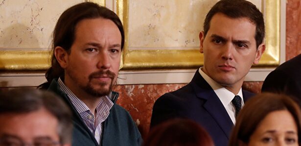 Pablo Iglesias y Albert Rivera en el Congreso. |  EFE