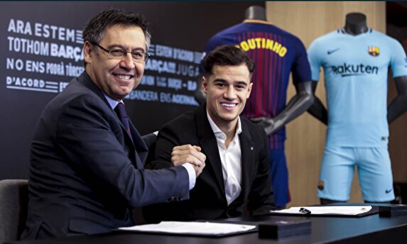 Bartomeu y Coutinho. |  EFE
