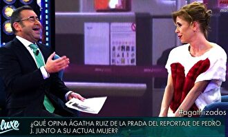 Jorge Javier con Ágatha en una visita al Deluxe |  Telecinco