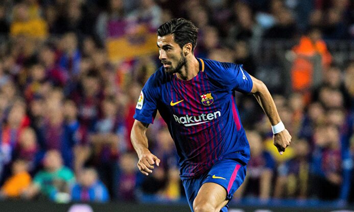André Gomes, en un partido con el Barcelona. |  Archivo