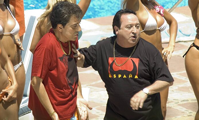 Esteso y Pajares, en un rodaje |  Cordon Press