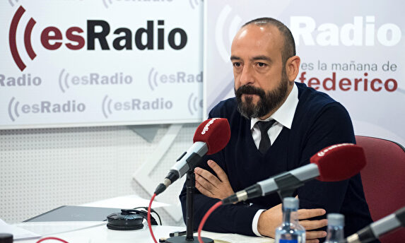 Jordi Cañas, en una de sus visitas a 'Es la Mañana de Federico'. | David Alonso Rincón