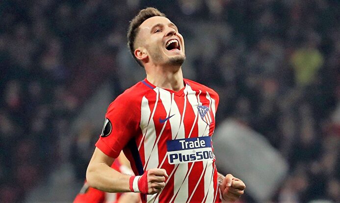 Saúl celebra un gol con el Atlético de Madrid. | EFE/Archivo