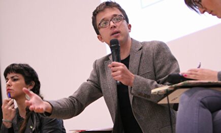 Errejón y Rodríguez en un acto público. |  Twitter