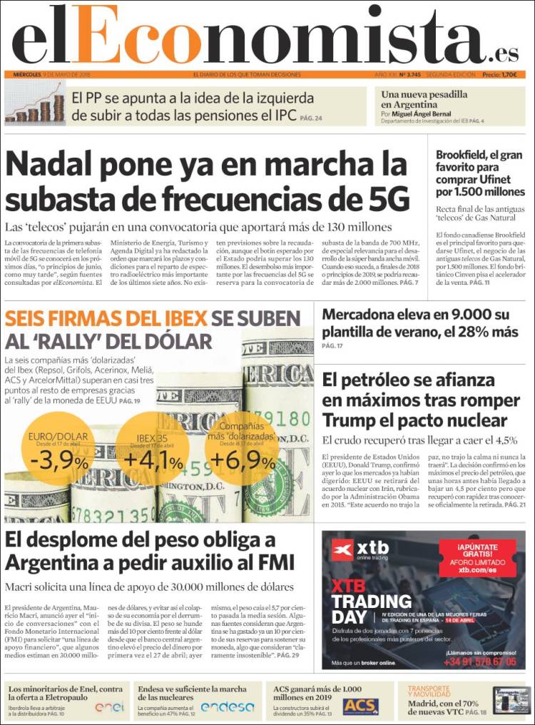 Quiosco del 9 de mayo de 2018 libertad digital