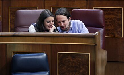 Pablo Iglesias e Irene Montero. |  EFE