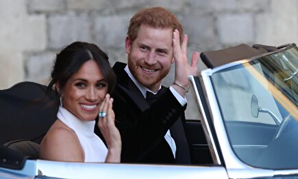 El príncipe Enrique de Inglaterra y su mujer, la actriz norteamericana Meghan Markle, el día de su boda. |  Gtres
