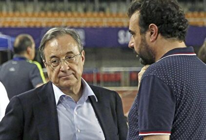 Florentino Pérez junto a José Ángel Sánchez | Libertad Digital