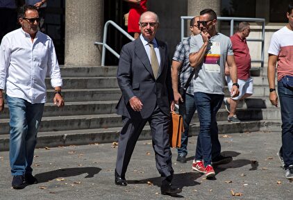 Rato, en los juzgados de Madrid. | EFE